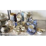 HALF SHELF OF CHINA TO INCLUDE A TEA SERVICE