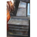 3 METAL FILING SHELVES