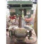 BENCH GRINDER & DRILL PRESS