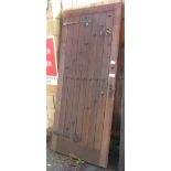 EXTERNAL DOOR WITH IRON HINGES & METAL STUDS