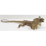 TAXIDERMY - FRILLED LIZARD, 37CM LONG