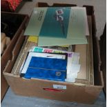 LARGE BOX OF STAMPS/EPHEMERA