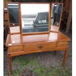 STAG DRESSING TABLE WITH MIRROR