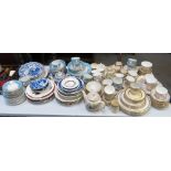 LARGE COLLECTION OF CHINA INCLUDING PART TEA SERVICES, JUGS ETC