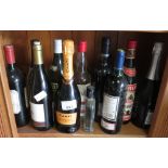 VARIOUS ALCOHOL TO INCLUDE HARRODS CHABLIS, VODKA, ETC