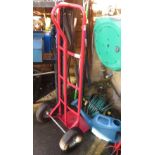 RED SACK TRUCK & GARDEN TOOLS