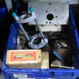 CRATE CONTAINING LATHE, TOOLS ETC