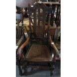 SINGLE CARVED HALL CHAIR