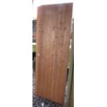 PAIR OF PINE WORKSHOP/GARAGE DOORS