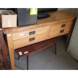 4 DRAWER OAK SIDEBOARD