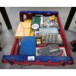 TRAY OF ASSORTED FASTNENERS, NUTS, BOLTS, SCREWS & GENERAL FITTINGS