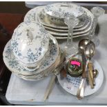 COLLECTION OF SILVER PLATE & DINNERWARE