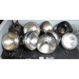 LUCAS & MILLER HEADLAMP UNIT, MOSTLY COMPLETE, SUITABLE FOR VINCENT & OTHER MOTORCYCLES