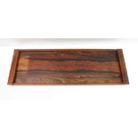 A mid century Danish rosewood serving/tea tray, 54c x 19cm