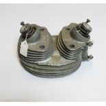 VINCENT MOTORCYCLE PARTS, ENGINE HEAD, PART NUMBER ET22F, SOME REPAIR