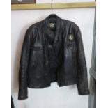 LEATHER JACKET, MARKED MEDIUM