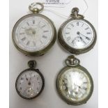 Collection of four pocket watches