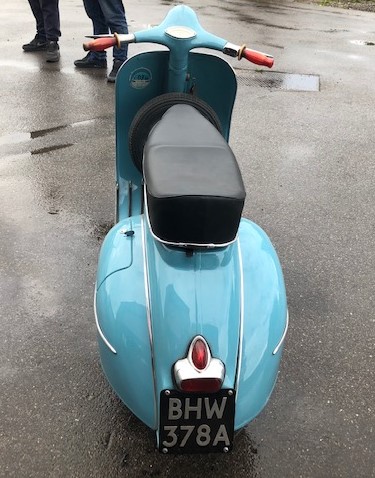 VESPA 150 SPORTIQUE, REG: BHW 378A, FINISHED IN SKY BLUE AND PRESENTED IN ABSOLUTELY BEAUTIFUL - Image 3 of 11