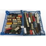 Hornby Dublo and Hornby OO Gauge - a selection of metal and plastic goods wagons, tankers, coaches