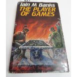 Book - Iain M Banks The Player of Games, pub Macmillan, first edtn 1988 with dj