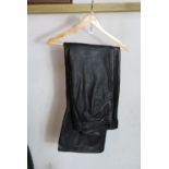 LEATHER TROUSERS, UNMARKED SIZE, POSSIBLY LARGE