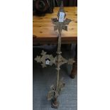 A 19th Century wrought iron weather vane, 109cms high