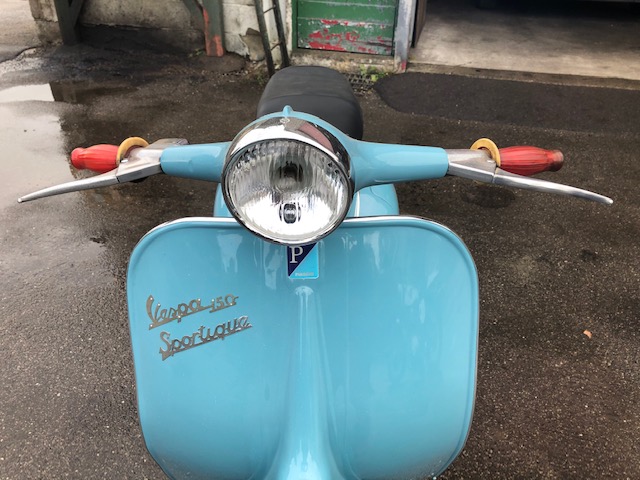 VESPA 150 SPORTIQUE, REG: BHW 378A, FINISHED IN SKY BLUE AND PRESENTED IN ABSOLUTELY BEAUTIFUL - Image 9 of 11