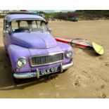 VOLVO DUETT 210, REG: ULK 91F. A RUNNING VEHICLE CURRENTLY LAID OUT IN PURPLE 'SURF WAGON' STYLE.