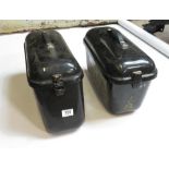 PAIR OF SMALL MOTORCYCLE PANNIERS