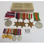 WWII Medals - group of four WM DM 1939-45 Star, Africa Star, Italy Star, part mounted and with