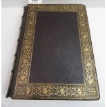 A Victorian Annotated Paragraph Family Bible, 1860, with illustrations, leather bound with