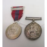 A WWI war medal named 4058 Cpl A Bovey Devon R together with an Elizabeth II civil coronation
