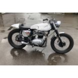 BSA 650 CAFÉ RACER SPECIAL, REG: FTK 217E, BUILT TO A VERY HIGH STANDARD, FINISHED IN ALUMINUM