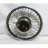 VINCENT MOTORCYCLE PARTS, 19 WM2 FRONT WHEEL COMPLETE WITH BRAKES & SPEEDOMETER DRIVE