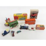 Corgi Comics Noddy's Cart with Noddy Big Ears and Teddy, unboxed; a boxed Matchbox 47 Pannier