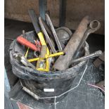 BUCKET OF HAND TOOLS