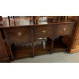 19TH CENTURY OAK SIDEBOARD