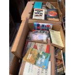 2 BOXES OF BOOKS TO INCLUDE PICTURES OF LIFE IN CHARACTER, SCIENCE AT WAR, THE BEST WAR STORIES OF