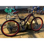 26 MAGNA PRORIDER DUAL SUSPENSION BICYCLE WITH DUAL DISC BRAKES"