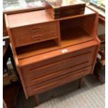 MID CENTURY TEAK BUREAU