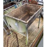 GALVANISED WASHING TANK ON LEGS