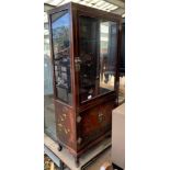 CHINOISERIE STYLE HAND PAINTED DISPLAY CABINET