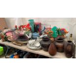 CHRISTMAS DECORATIONS, SEASHELLS, CORAL, SALTSTONE, LIGHT FITTINGS ETC