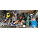 QUANTITY OF HAND TOOLS, ELECTRIC DRILLS, SANDER ETC