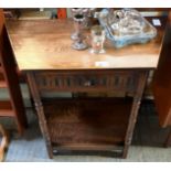 OAK 2 TIER HALL TABLE