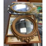 VARIOUS MIRRORS & FRAMED PICTURES