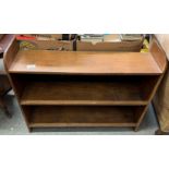 3 TIER OAK OPEN BOOKCASE