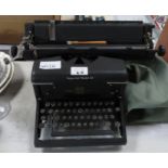 IMPERIAL MODEL 60 TYPEWRITER WITH COVER