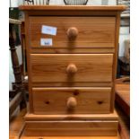 MODERN PINE BEDSIDE CABINET