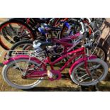 20 PINK OUR GENERATION GIRLS BICYCLE WITH MUDGUARDS & CARRIER"